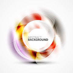 Shiny blurred cicrle template