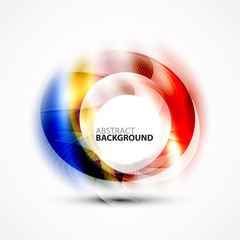 Modern shiny blurred swirl template