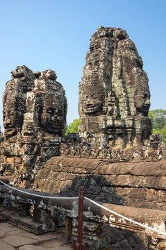 Buddha faces of Bayon temple