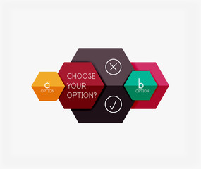 Infographic banners modern paper templates