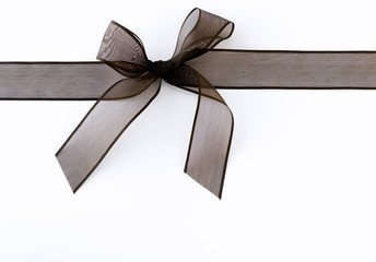 Ribbon against white background