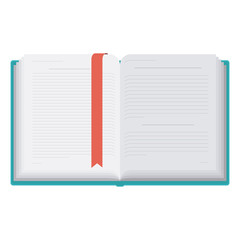 Book icon. Education literature read and library theme. Isolated design. Vector illustration