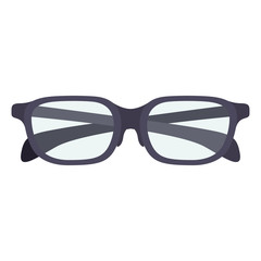 Fototapeta premium Glasses icon. Fashion style accessory eyesight and optical theme. Isolated design. Vector illustration