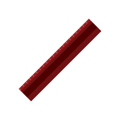 Ruler icon. School supply object and education theme. Isolated design. Vector illustration