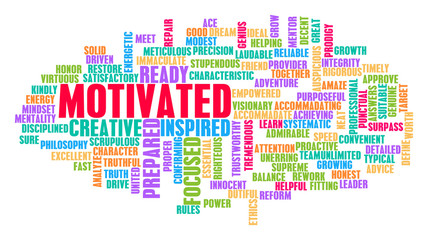 Motivated Word Cloud Concept