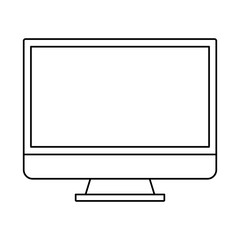 Computer icon. Device gadget and technology theme. Isolated design. Vector illustration
