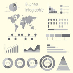 Obraz premium Set of infographic elements template.