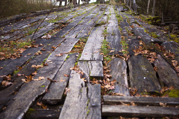 Selecki most - bridge in Turopoljski lug near Velika Gorica, Croatia