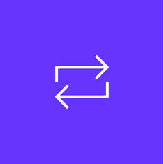 Loop icon vector, clip art. Also useful as logo, web UI element, symbol, graphic image, silhouette and illustration.