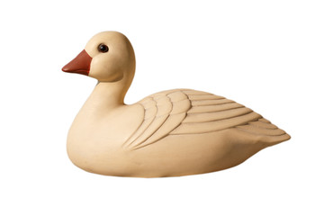 Duck statue with sunlight in the morning