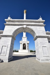 View in Independence Square in Astana, capital of Kazakhstan