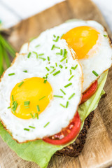 Fresh made Fried Egg Sandwich