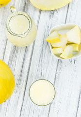 Fresh made Honeydew Melon smoothie