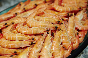 Boiled shrimps 