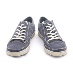 pair of youth shoes blue, front