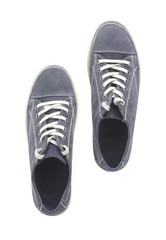 pair of youth shoes blue, front