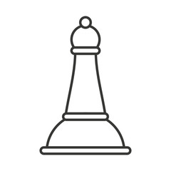 chess bishop isolated icon vector illustration design