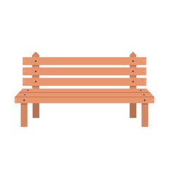 Bench icon. Park nature outdoor season spring and summer theme. Isolated design. Vector illustration