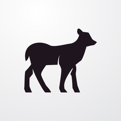 Fototapeta premium deer icon illustration