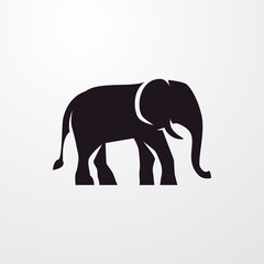 elephant icon illustration