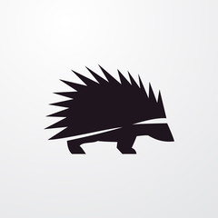 hedgehog icon illustration © vxnaghiyev