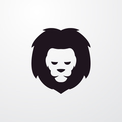 lion head icon illustration