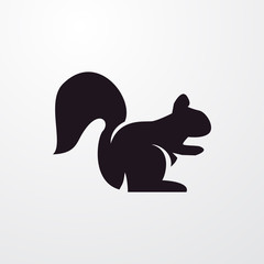 squirrel icon illustration