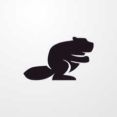 beaver icon illustration