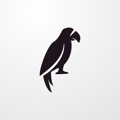 parrot icon illustration