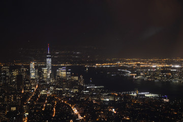 New York City USA Skyline by night Big Apple 5