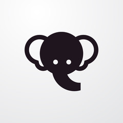 elephant icon illustration