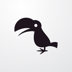 toucan icon illustration