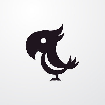 Parrot Icon Illustration