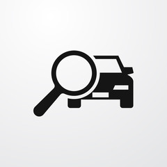 car search icon illustration
