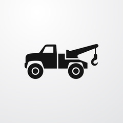 trailer truck icon illustration