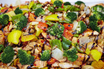 Stir fried chicken 