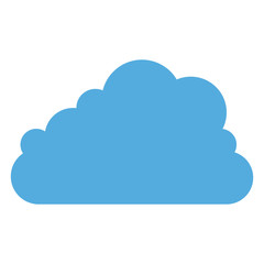 Cloud icon. Weather sky nature and climate theme. Isolated design. Vector illustration
