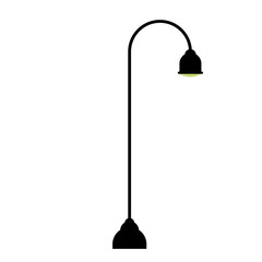 Lamp icon. Home office object light and electric theme. Isolated design. Vector illustration