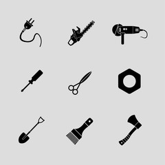 instyments icon set. vector