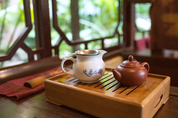 Chinese tea house in Taichung, Taiwan