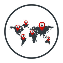 The icon on the map point