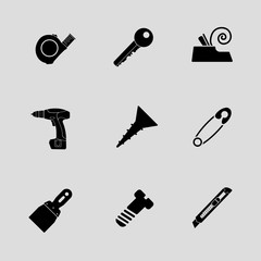 instyments icon set. vector eps 10 