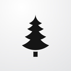 spruce tree icon illustration