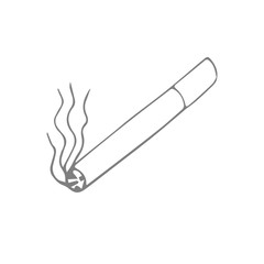 cigarette scetch. vector
