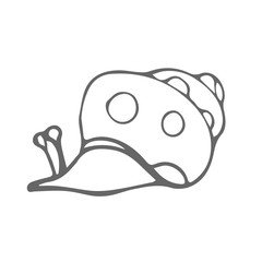 snail scetch. vector