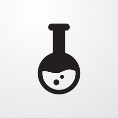 test tube icon illustration