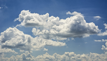 Blue sky with clouds