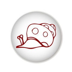 snail scetch. vector