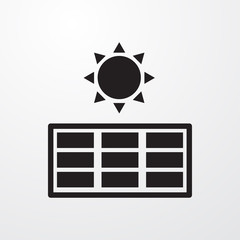 solar panel icon illustration