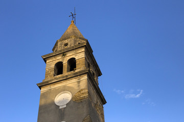 Church tower in Motovun, Istria - Croatia